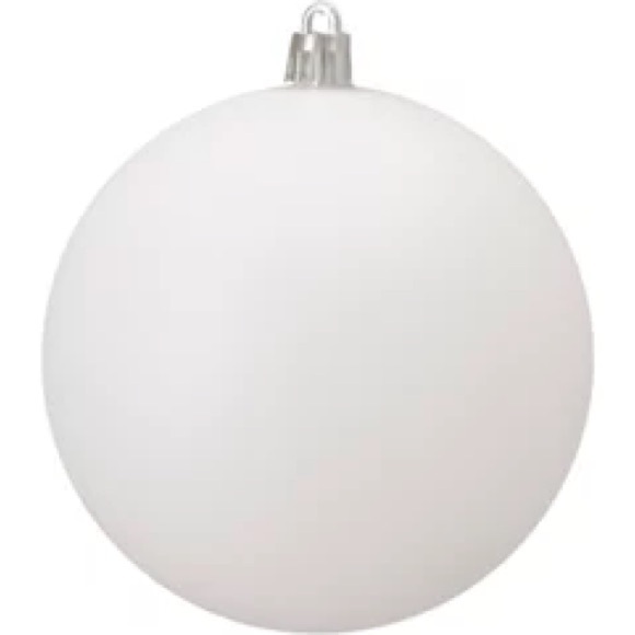 Northlight Shatterproof Winter White Glitter Ornaments 12 Count Plastic NIB - Picture 3 of 3